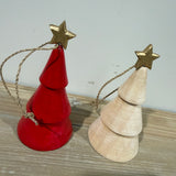 Wooden Xmas Tree Hanging
