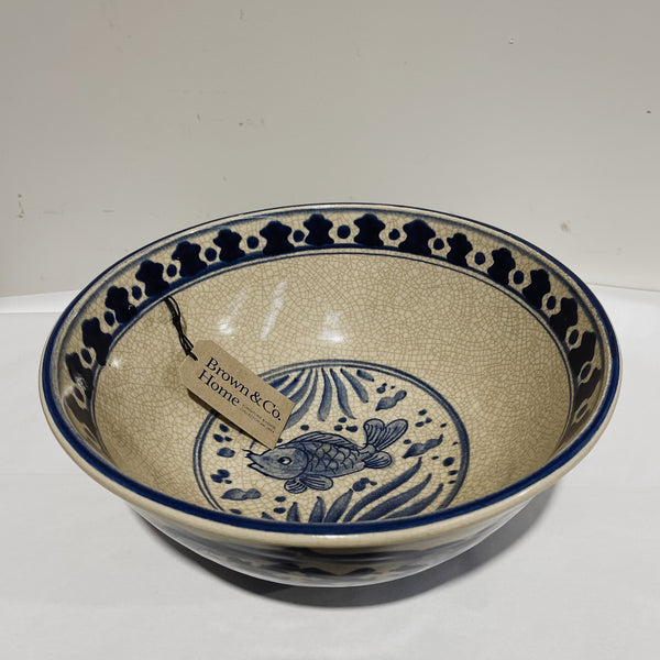 24153 Blue & White Ceramic Bowl