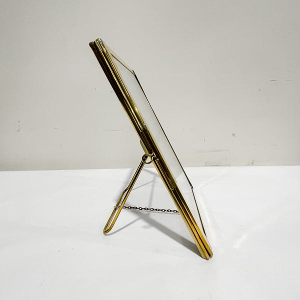 Glass & Brass Photoframe 160 x 200H