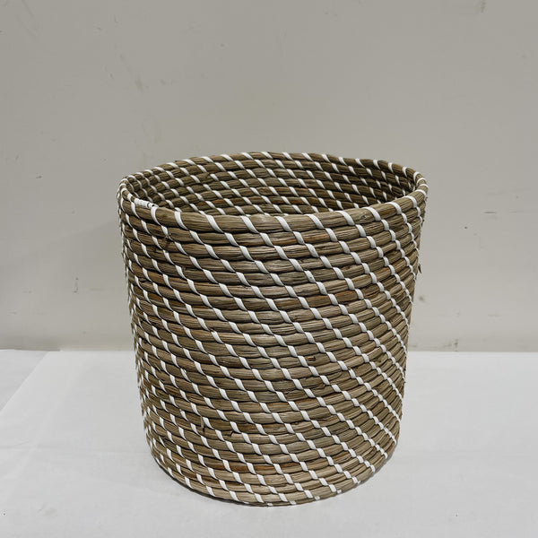 24185 Watergrass & White Woven Basket 300 x 300 x 300