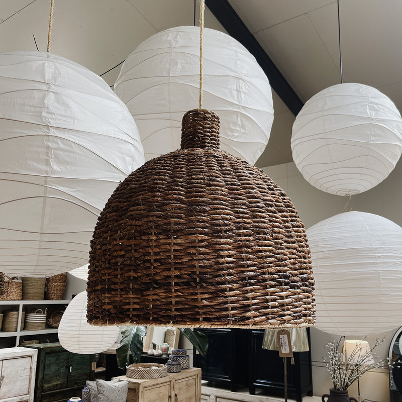 24259 Hand-woven Banana Weave Pendant 600 x 600 x 500