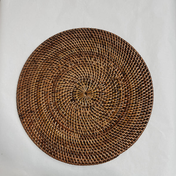 Rattan Placemat NATURAL BROWN 300mm
