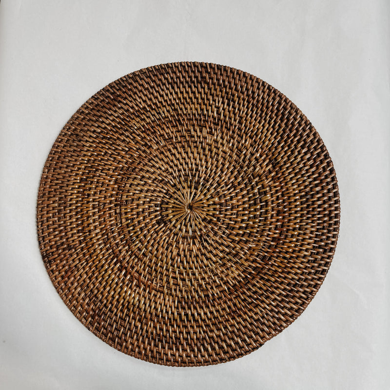 Rattan Placemat NATURAL BROWN 300mm