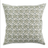 Walter G - Broccato Slate ( Hand Block Printed ) Cushion Cover ONLY
