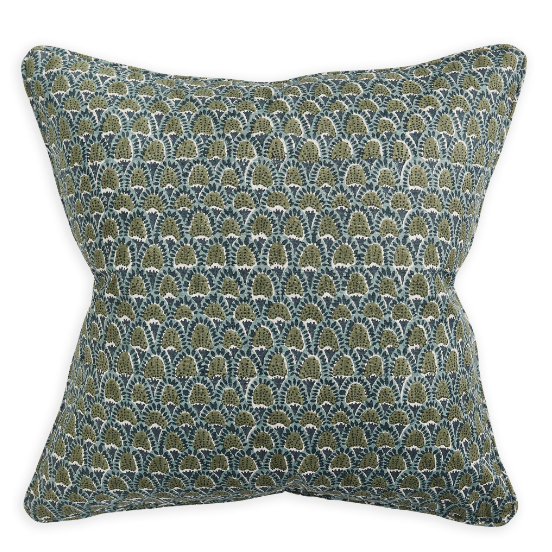 Walter G - Scopello Slate (Hand Block Printed) Cushion Cover ONLY