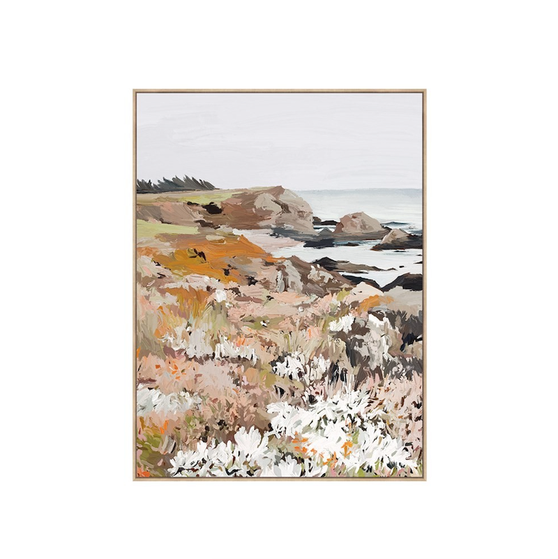 Pastel Coastal textured Canvas ARTWORK 900x120H