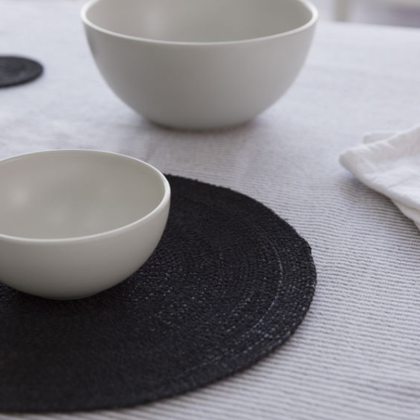 Cittá - Seagrass Woven Placemat BLACK