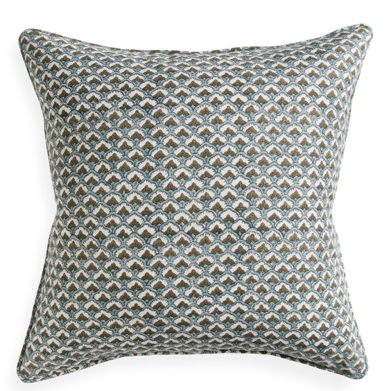 Walter G- Madeira Slate (Hand Block Printed) Cushion Cover ONLY