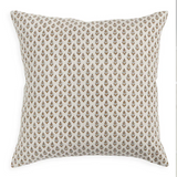 Decorative pillow with a subtle pattern on a white background