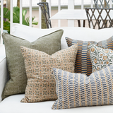 Walter G - Dubrovnik Desert (Hand Block Printed) Cushion Cover ONLY 