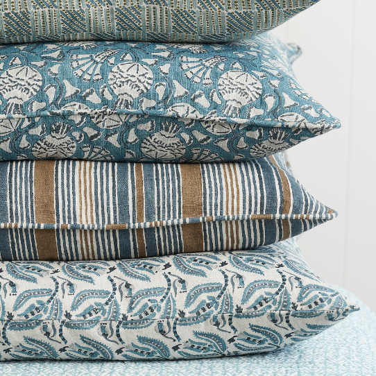 Walter G - Sikar Walnut (Hand Block Printed) Cushion Cover ONLY 