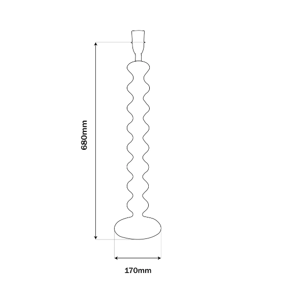 Stockholm Lamp Base NATURAL 