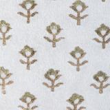 close up of hand block printed cushion 