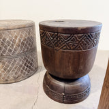 Old Walnut Side Table / Stool