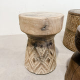 Old Walnut Side Table / Stool NATURAL