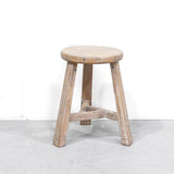 Round top stool with three legs 