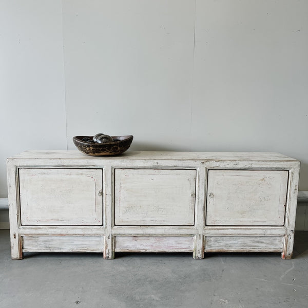 Antique Sideboard WHITEWASH PAINTED