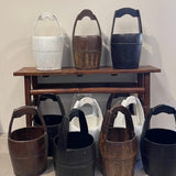 Antique Water Bucket  BLACK