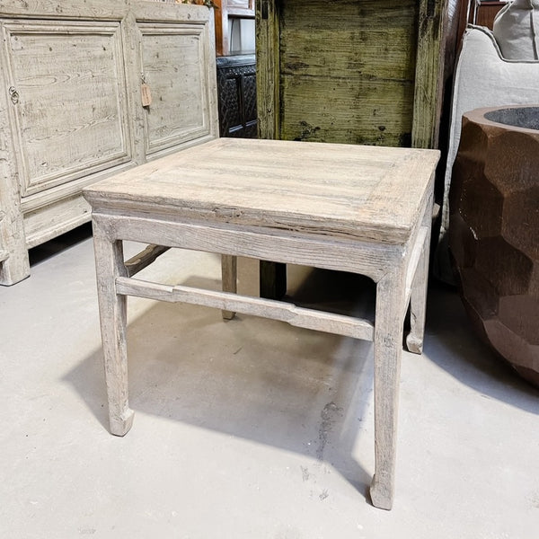 21046 Antique Square Side Table/Stool 550x550x530H c.1920