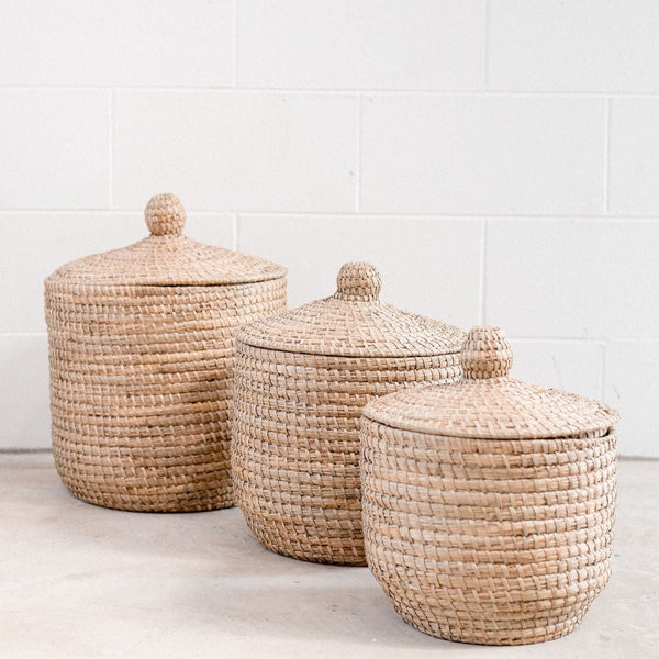 Raffia Woven Baskets
