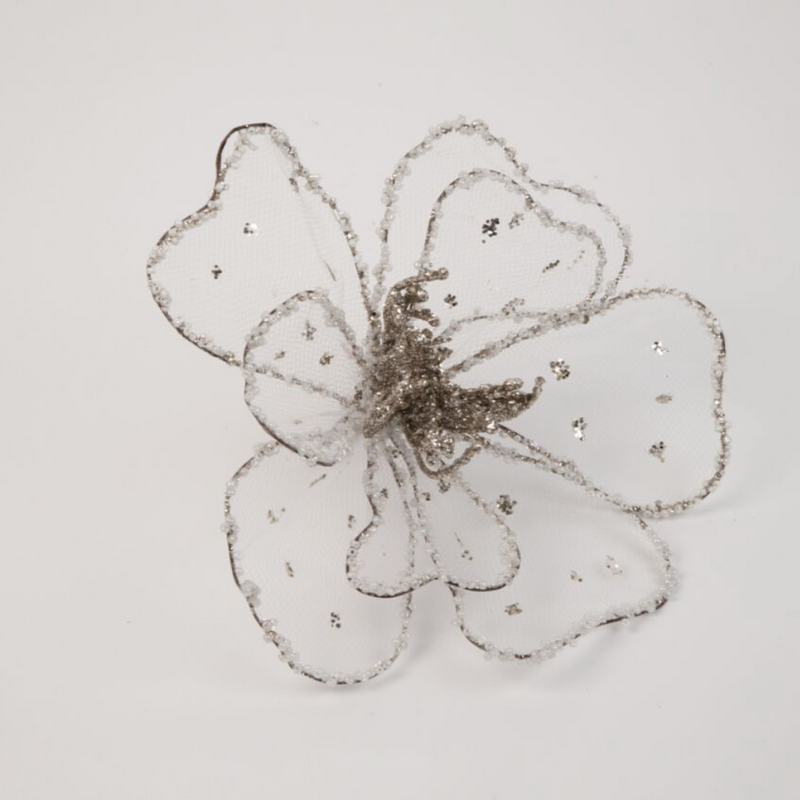 Assorted Beaded Clip-On Flower