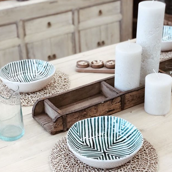 Wooden Brick Block Tray