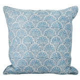 Walter G St Tropez Azure (Hand Block Printed) Cushion Cover
