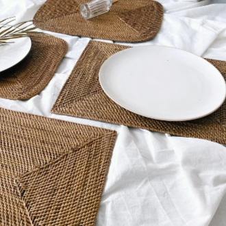 Rectangular Rattan Placemat 