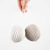 Fable Hanging Porcelain Sphere PARCHMENT