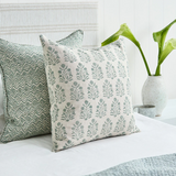 Walter G - Amer Celadon (Hand Block Printed) Cushion Cover ONLY 50x50