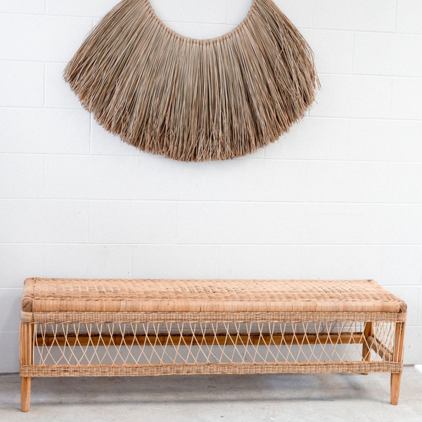 Rattan Bench Seat